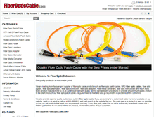 Tablet Screenshot of fiberopticcable.com